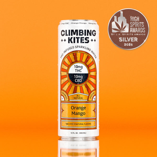 Orange Mango THC Sparkling Water | Climbing Kites