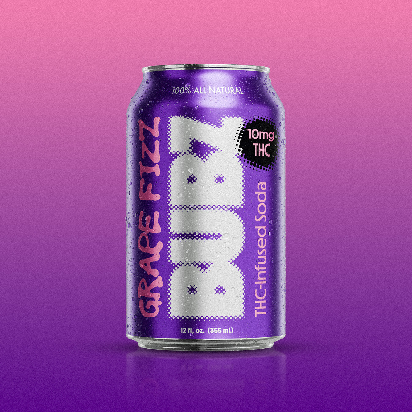 BUBZ Grape Fizz THC Soda 4-PACK